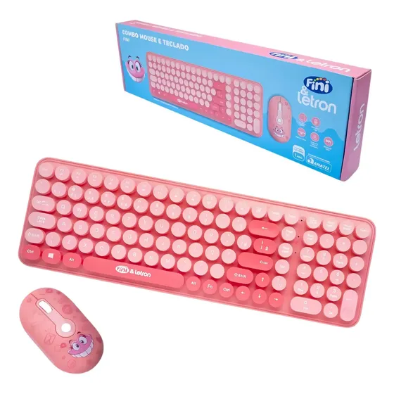 Kit Mouse E Teclado Fini Wireless Letron Leo&leo Leonora Kit Mouse E Teclado Fini Wireless Letron Leo&leo Leonora
