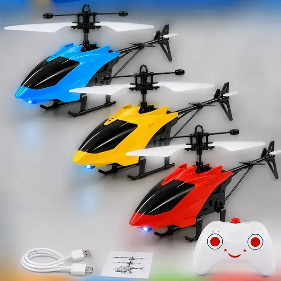 Helicóptero Controle Remoto Infantil Recarregável Mini Drone Helicóptero Controle Remoto Infantil Recarregável Mini Drone