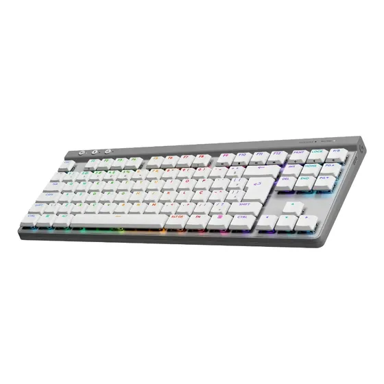 Teclado Mecânico Gamer Sem Fio Logitech G515 Tkl Branco