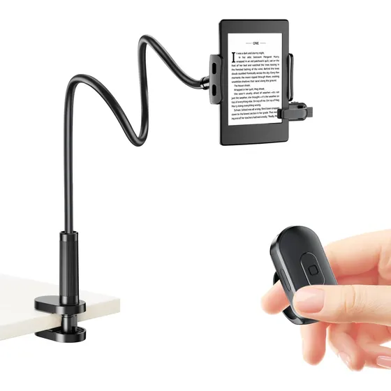 Suporte Kindle Locthal Com Anel Page Turner Para Leitores El Preto