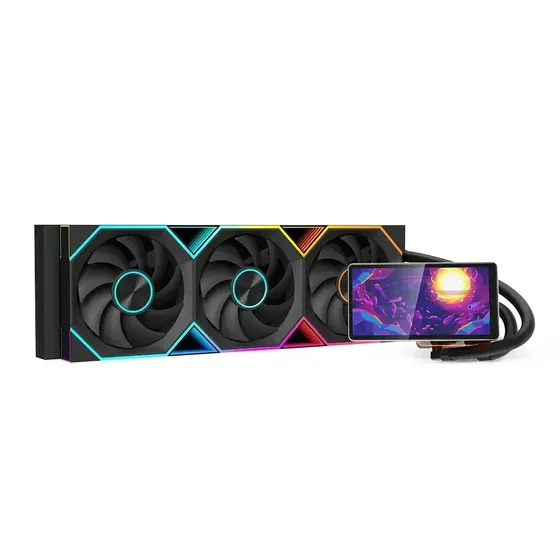 Water Cooler Jungle Leopard Pro Flow 360mm Tela Lcd 5.5 Argb Gifs e Imagens Personalizadas