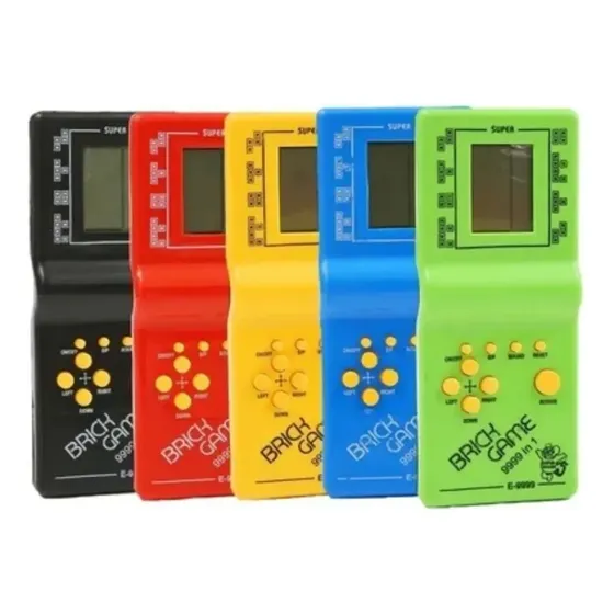 Kit 5x Mini Game Retrô Portátil Clássico Brick Game