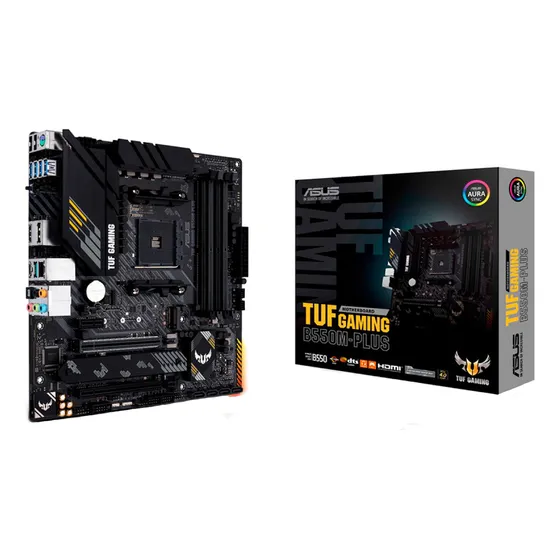 Placa Mãe Asus Tuf Gaming B550m-plus Ddr4 Am4 Preto