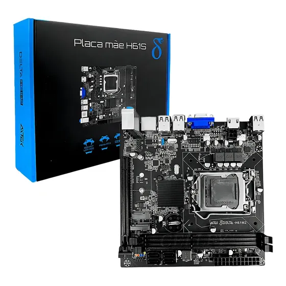 Placa Mãe Aitek DELTA-H61M2 H61 DDR3 HDMI LGA 1155 Core i3 i5 i7