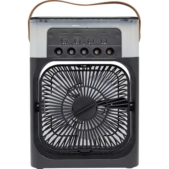Climatizador E Ventilador Portátil Led Usb 10w 3 Velocidades