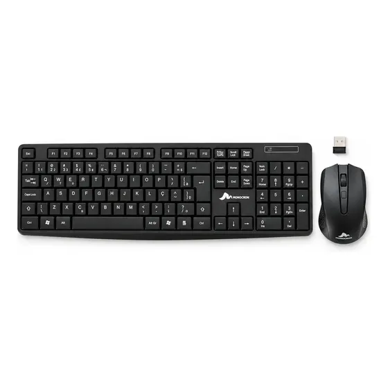 Kit Teclado E Mouse Wireless Monocron Sem Fio + Brinde