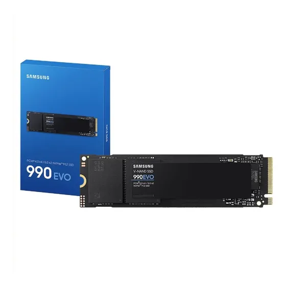 Ssd Samsung 990 Evo 1tb Nvme M.2 2280 - Mz-v9e1t0b/am Cor Preto