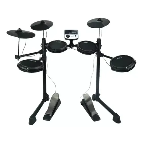 Bateria Eletrônica Mesh Head 7pads Mxt Md200c Profissional Cor Preto