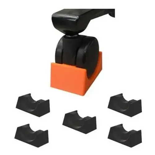 Kit 5 Trava De Cadeira Escritório/gamer Rodinha Cor Preto