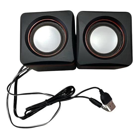 Mini Caixa De Som Usb P2 Estéreo Para Pc