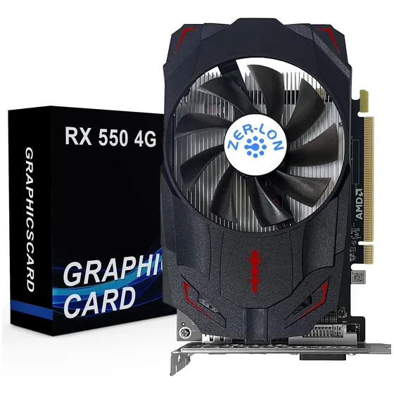 Placa Gráfica Zer-lon Radeon Rx 550 4gb Gddr5 Para Pc Gaming