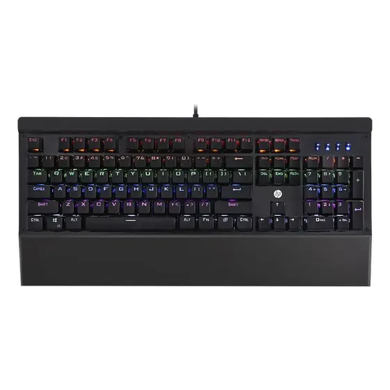 Teclado Gamer Usb Hp Gk500 Mecânico, Com Led, Anti-ghost