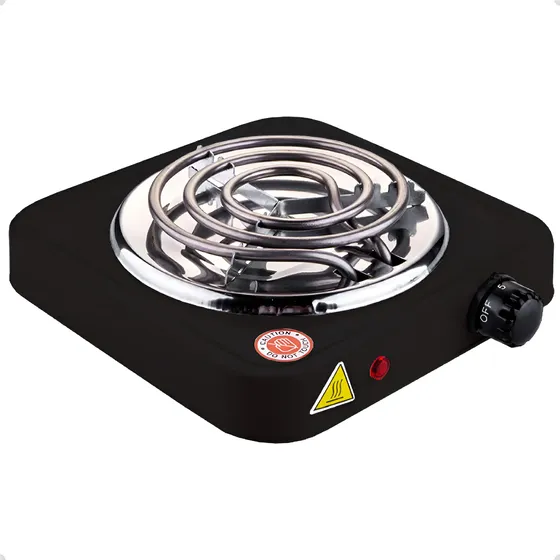 Cooktop Elétrico 1 Boca 1000w Fogareiro Portátil De Mesa