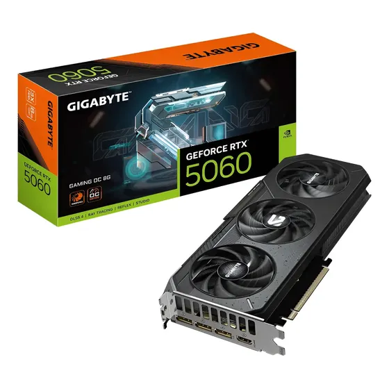 Placa De Vídeo Gigabyte Geforce Rtx 5060 Gaming Oc 8gb .