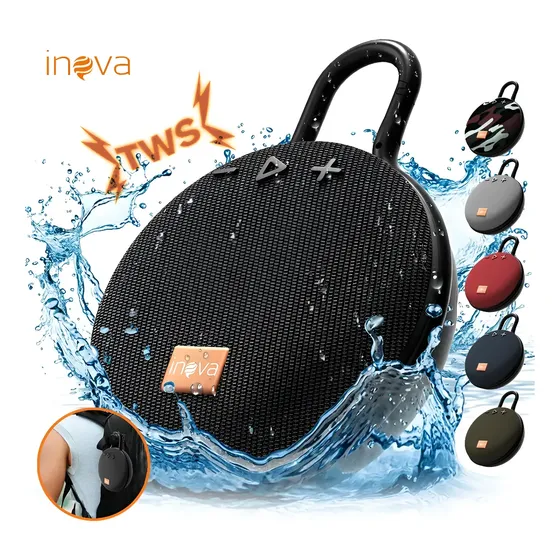Inova Caixa De Som Mini Bluetooth Portatil Tws C Clip Radio Inova Caixa De Som Mini Bluetooth Portatil Tws C Clip Radio