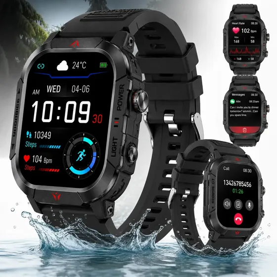 Smartwatch Tela 2.01 Amoled Ip68 Chamada Bluetooth Da Fit