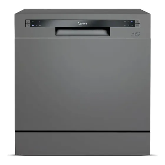 Lava Louças 8 Serviços Midea Cor Cinza
