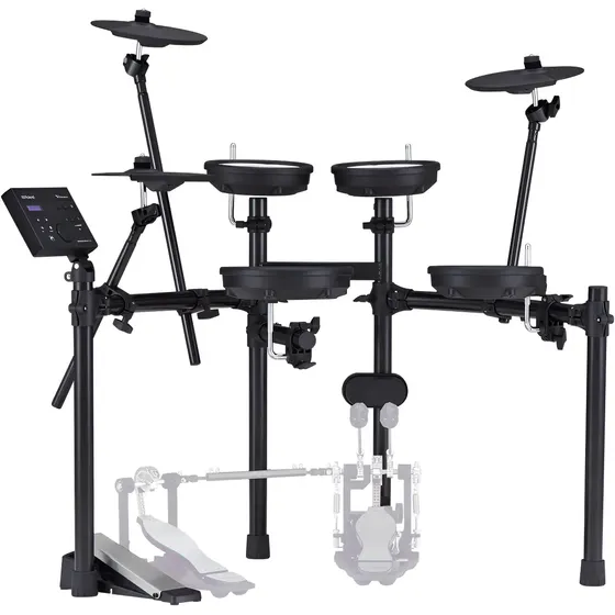 Bateria eletrônica Roland TD 07 DMK com rack mds compact