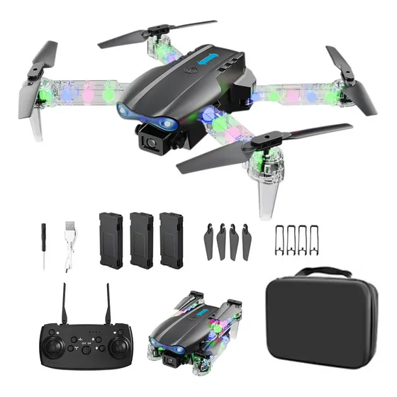 Drone E99 Com Câmera Dupla Hd E Controle Remoto 3 Baterias
