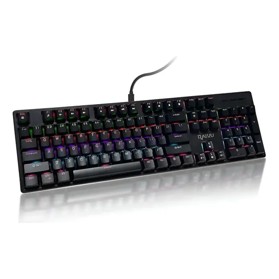 Teclado Gamer Mecânico Blue Switch Led Rgb Usb Pc Ps4 Xbox