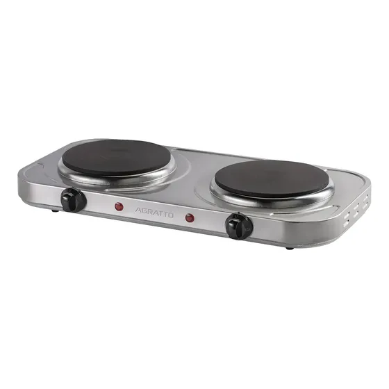 Fogão Eletrico Mesa Agratto Inox 220v Portatil Cozinha