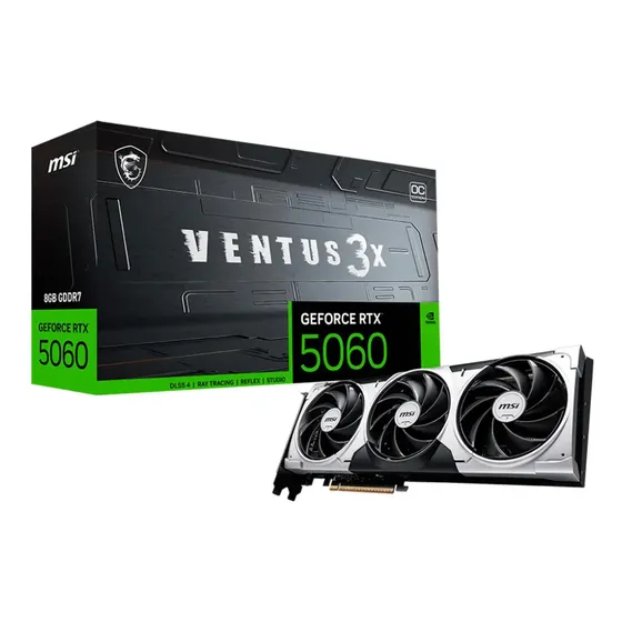 Placa de vídeo Msi Geforce Rtx 5060 8g Ventus 3x Oc 8gb Gdr7 Gddr7 G5060-8v3c