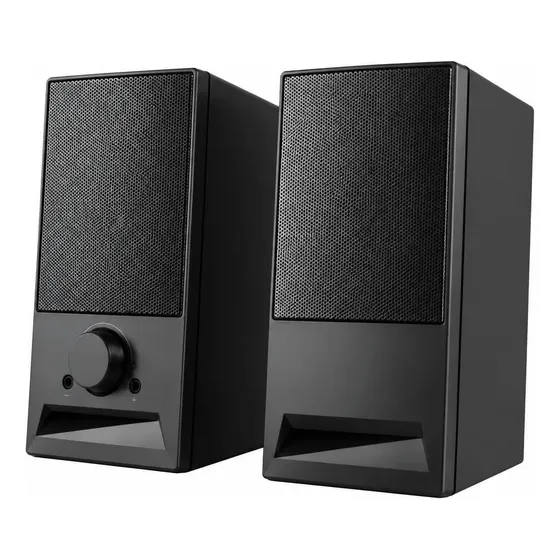 Caixa De Som Para Computador P2usb Com Controle Volumepreto Caixa De Som Para Computador P2usb Com Controle Volumepreto