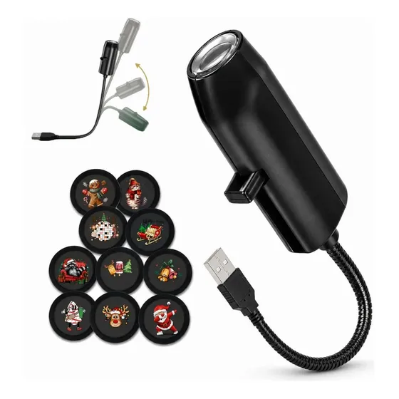 Projetor Usb Hd Para As Férias, Projetor De Natal