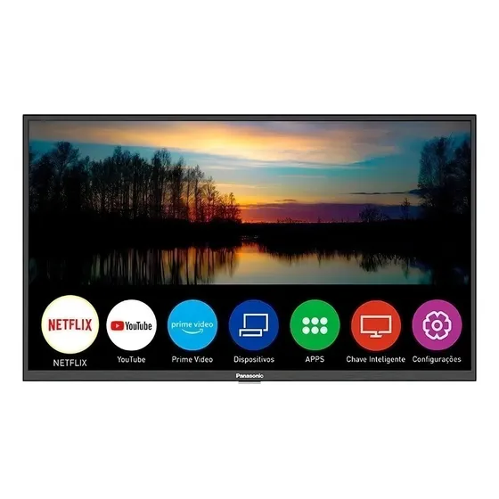 Smart TV de 32" Panasonic TC-32JS500B com tela LED HD - preto Smart TV de 32" Panasonic TC-32JS500B com tela LED HD - preto