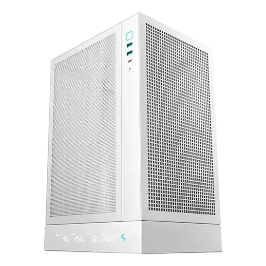 Gabinete ITX Deepcool CH170 Digital WH Branco Mini-ITX Gamer
