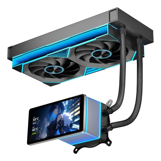 Water Cooler Cpu Pro Flow 240, 5.5in Pantalla Lcd Argb 240mm Water Cooler Cpu Pro Flow 240, 5.5in Pantalla Lcd Argb 240mm