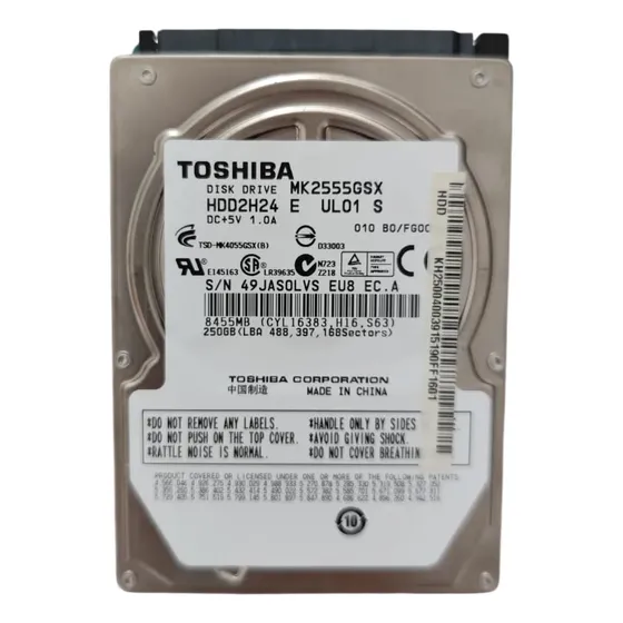 Hd Interno Toshiba 320gb Mk3265gsx 5400rpm (Recondicionado)