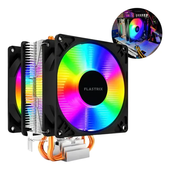 Cooler Duplo Rgb Cpu Intel Ryzen Am5 Am4 1700 1155 1200 Am3