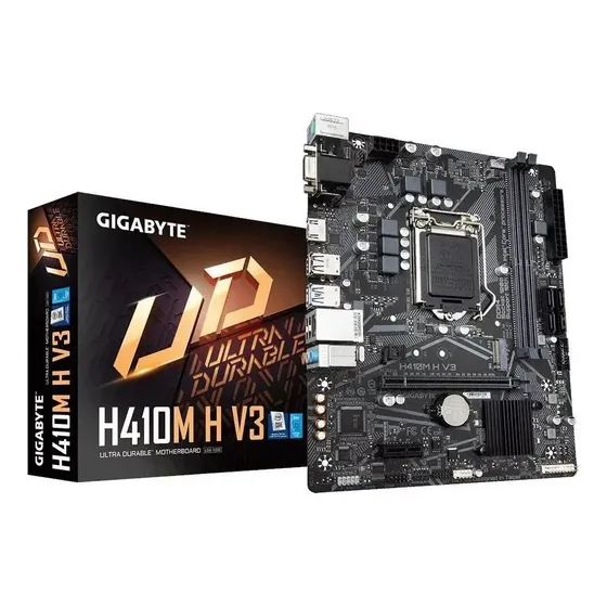Placa Mãe Gigabyte Para Intel 1200 H410m H V3 2x Ddr4 Matx Preto Placa Mãe Gigabyte Para Intel 1200 H410m H V3 2x Ddr4 Matx Preto
