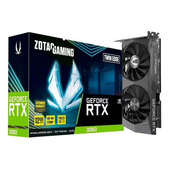 Placa De Vídeo Zotac Gaming Twin Edge Geforce Rtx-3060 12gb