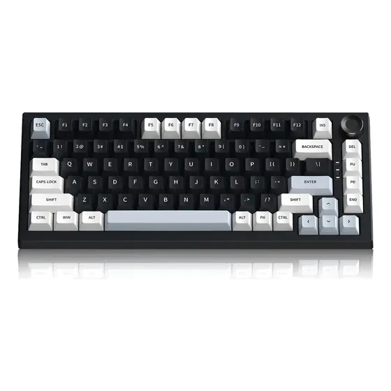 Teclado Gamer Mecânico Bluetooth 5.0/2.4ghz Switch Mx Clear Cor De Teclado Azul-escuro Idioma Inglês Internacional Teclado Gamer Mecânico Bluetooth 5.0/2.4ghz Switch Mx Clear Cor De Teclado Azul-escuro Idioma Inglês Internacional