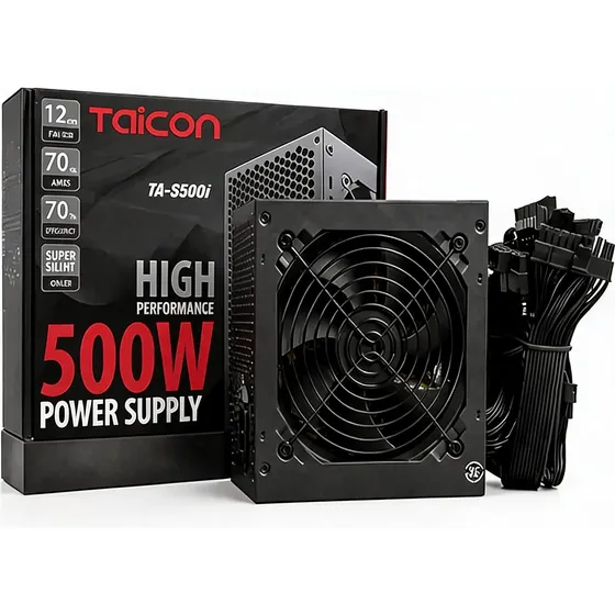 Fonte 500w Atx Preto Bivolt Automatica Para Computador