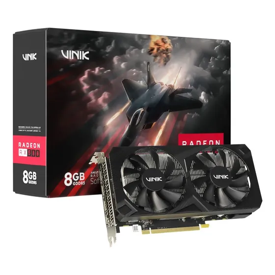 Placa De Vídeo Vinik Amd Radeon Rx580, 8gb Gddr5, 256bits