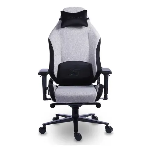 Cadeira De Escritório Gamer Xt Racer Draco Polyester Cor Preto e Cinza