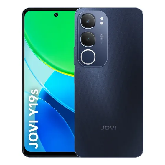 Smartphone Jovi Y19s 256gb, 4GB + 4GB RAM Expansível, Câmera 50mp, Bateria 5500mah, Carregamento 15w, Tela 90hz - Preto Safira - Excelente (Recondicionado)