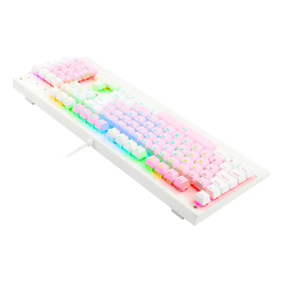 Redragon Kala Rgb Rosa E Branco Switch Marrom