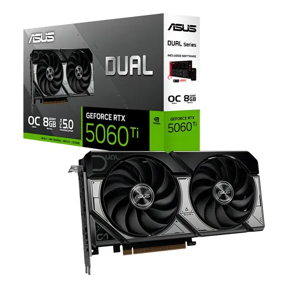 Placa De Vídeo Asus Geforce Rtx 5060 Ti Dual 8gb