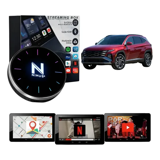 Streaming Box Hyundai Tucson Desbloqueio Multimídia 8gb 4g
