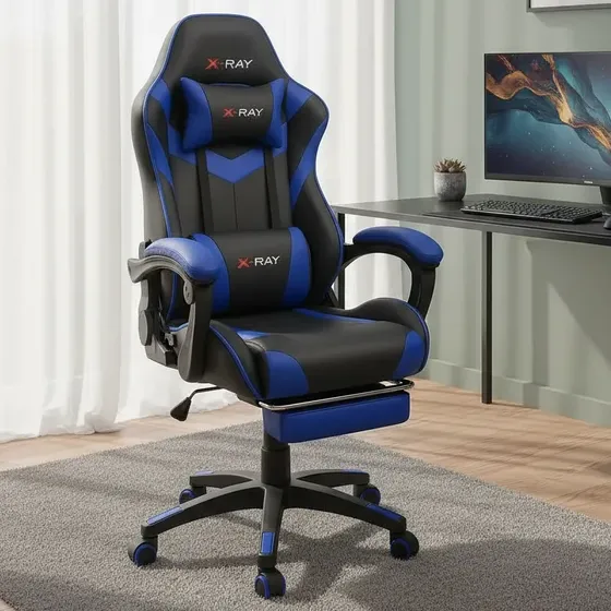 Cadeira Gamer Streamer Ergonomica Confortável Reclinável Top