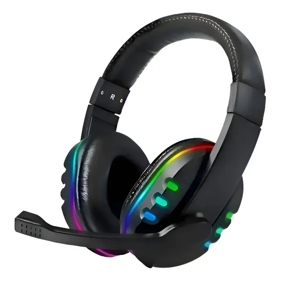 Fone de Ouvido Gamer B-Max BM216 Over-ear com Microfone e LED RGB para Xbox