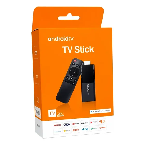 Tv Stick 4k Android Chromecast Smart Hdmi Wifi Ao Vivo Preto