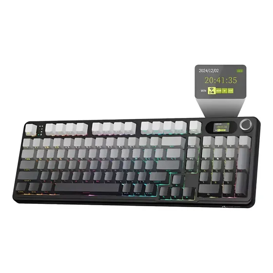 Teclado Mecânico Gamer Attack Shark Sem Fio Com Tela X98pro