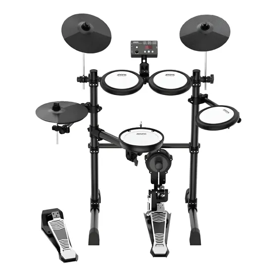 Bateria Eletrônica Aroma Tdx-16s Caixa Em Mesh Preto