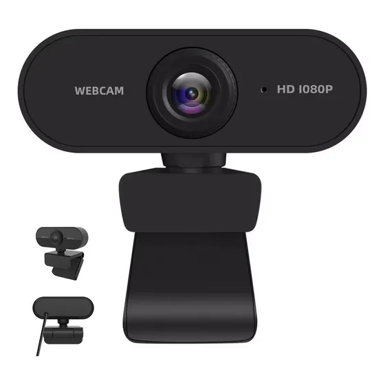 Câmera Web Hd 1080p Autofoco Webcams 60 Fps Para Pc Laptop..