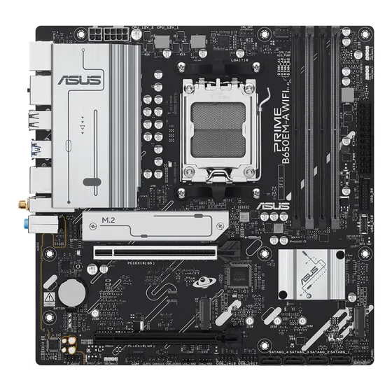 Placa Mãe Asus Prime B650em-a Wifi Ddr5 B650 Amd Matx Am5 Preto